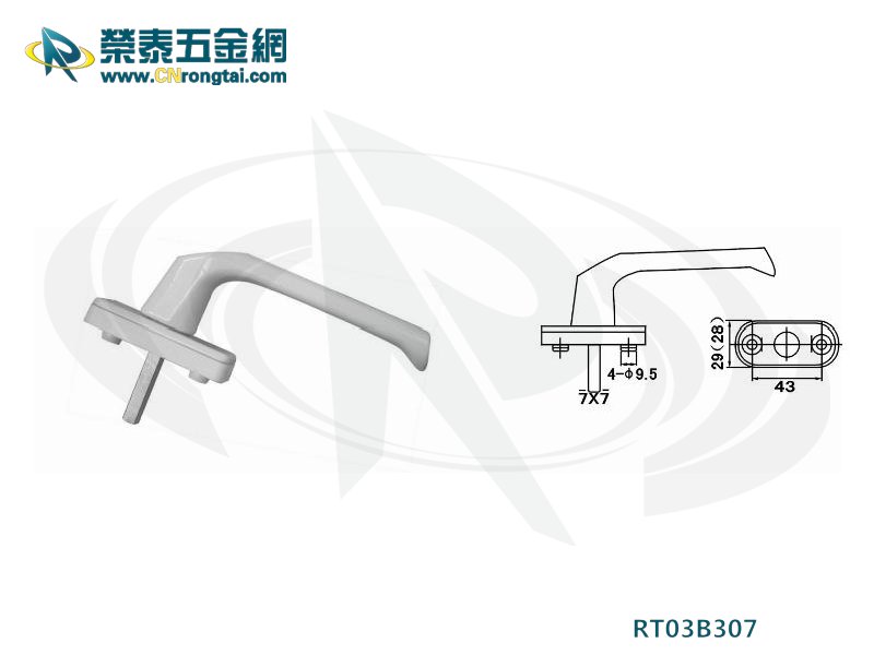 塑钢执手